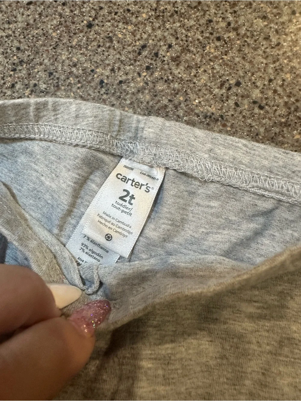 Carter's Light Gray Toddler Top